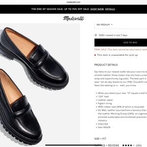 Madewell Bradley Loafers